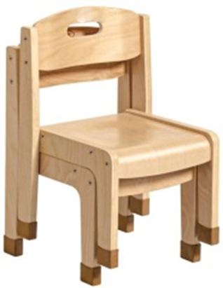 Efficient Stackable Wooden Chair 30CM
