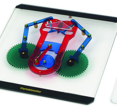 Transparent Four-Stroke Engine Model