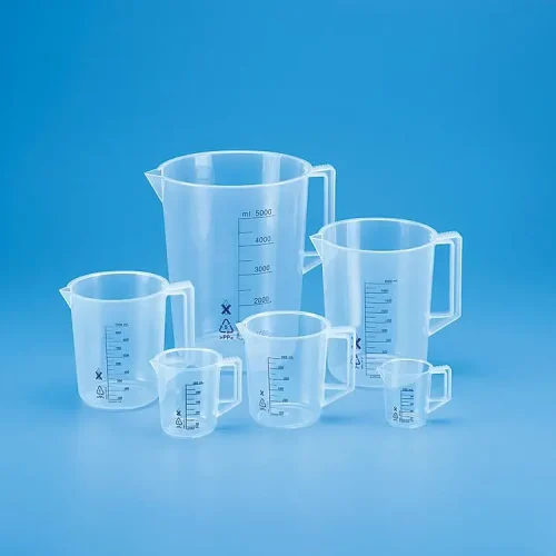 BEAKER WITH HANDLE LOW FORM PP, 600ML