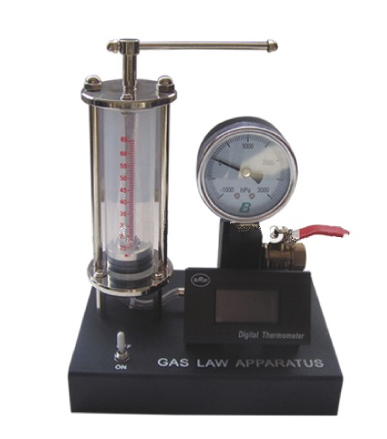 BOYLE'S LAW APPARATUS WITH TEMP .GAUGE