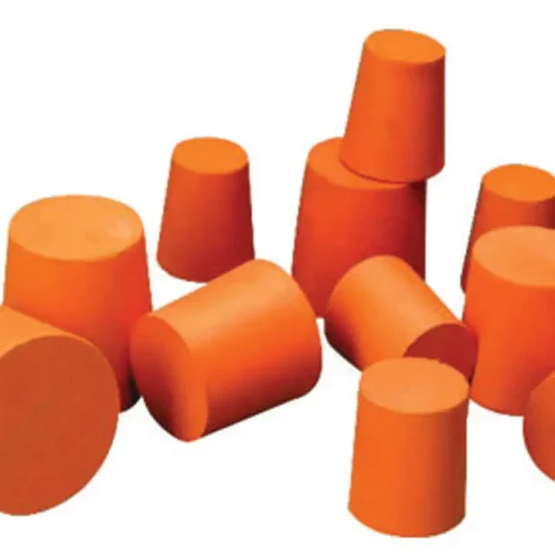 STOPPER RUBBER, BOTTOM 18 MM, ORANGE COLOR. PK OF 10 PCS EACH