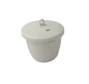 CRUCIBLE PORCELAINE GLAZED MEDIUM WALL WITH LID 50 ML
