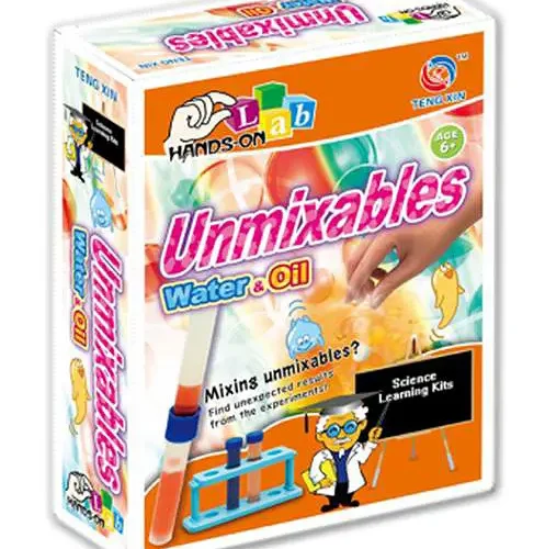 SCIENTIFIC EXPERIMENTS, UNMIXABLE WATER AND OIL