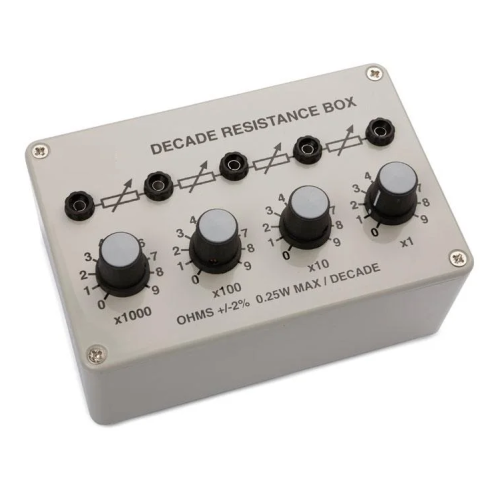 Decade Resistance Box 0 to 9999 ohms