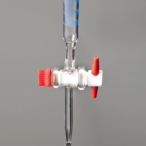 BURETTE CLEAR GLASS WITH PTFE KEY STOPCOCK 25ML AS