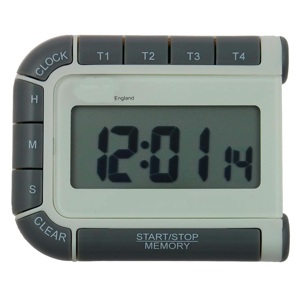TIMER FOUR WAY TIMER AND CLOCK