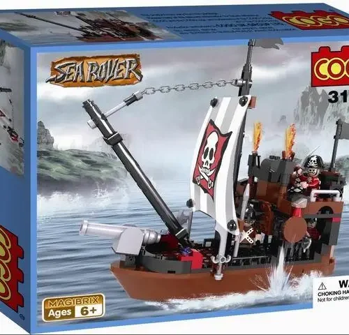 PIRATE SHIP BUILDING BLOCK CHILD TOY PIRATE kINg TOY bricks