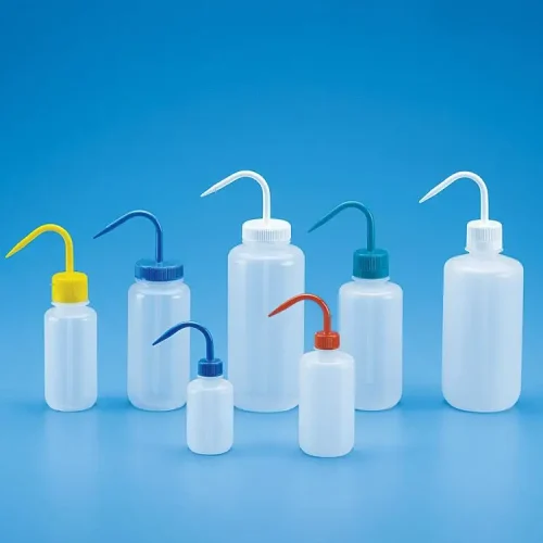 WASH BOTTLE NARROW MOUTH WHITE CAP 125ML
