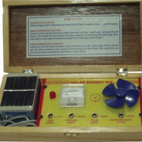 SOLAR ENERGY KIT, WOODEN BOX