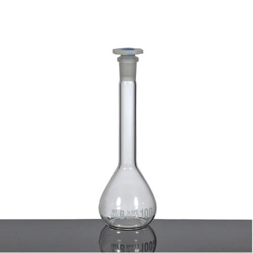 FLASK VOLUMETRIC, WITH PP STOPPER, CLASS B 100ML NS 14/23