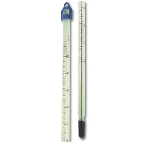 LAB THERMOMETER -10 TO 200 C , 305MM WHITE BKD BLUE SPIRIT