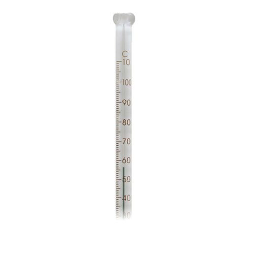 LAB THERMOMETER IMMERSION RANGE: -10 TO 110C , 200MM RED SPIRIT, INITIAL BRAND, 76MM.