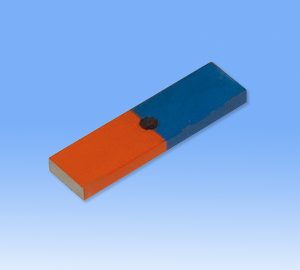 BAR MAGNET RECTANGULAR 6 X 19 X 70MM, RED-BLUE