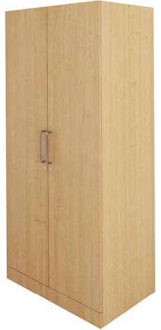 STORAGE CABINET WOODEN WITH DOORS 4 SHELVES