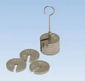 SLOTTED WEIGHT SET OF MASSES AND HANGER,100GM
