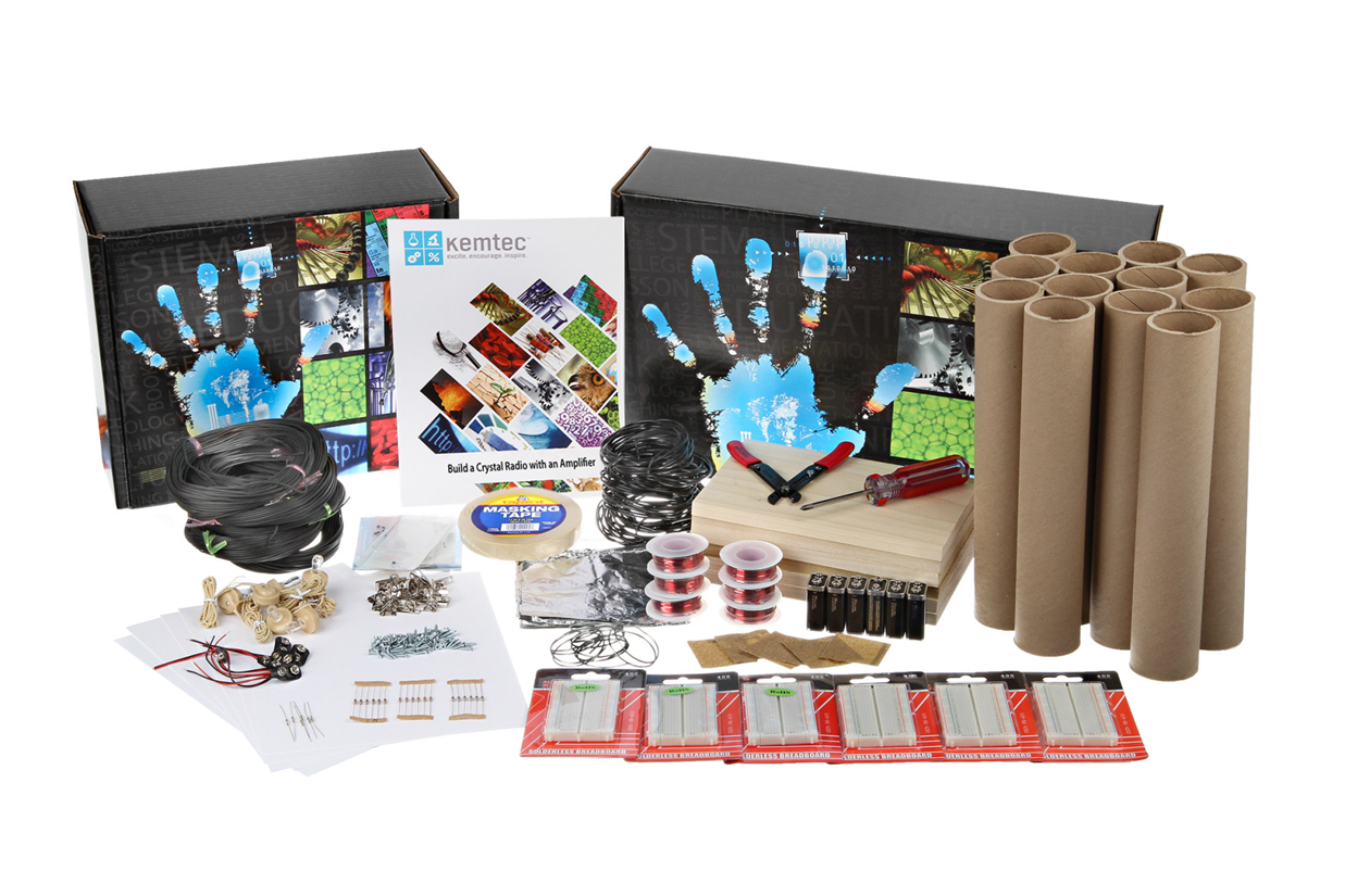 BUILD A CRYSTAL RADIO WITH AN AMPLIFIER CLASS PACK