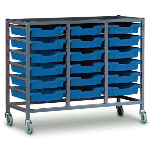 TROLLEY WITH GRATNELLS TREBLE COLUMN - H850MM