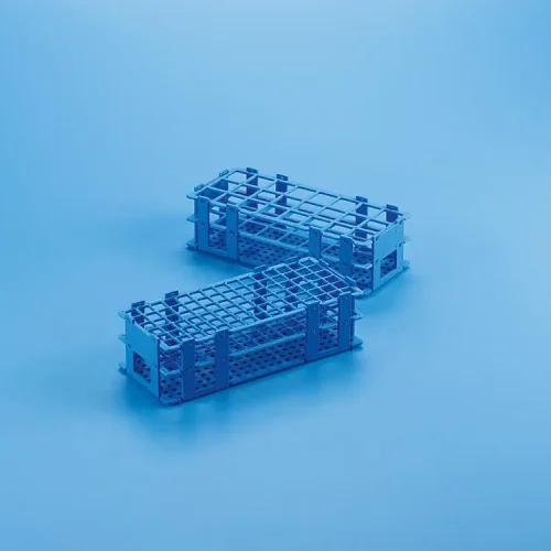 TEST TUBE RACK BLUE RPP, 20MM ,POLYGRID